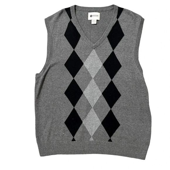 Men’s Haggar Argyle/Diamond Pattern sweater vest. Size XXL - Picture 1 of 6